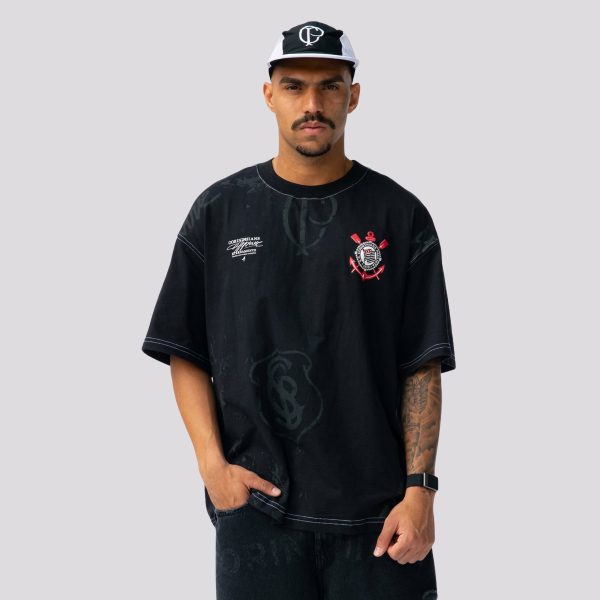 Camiseta Approve Huge Corinthians II Preta