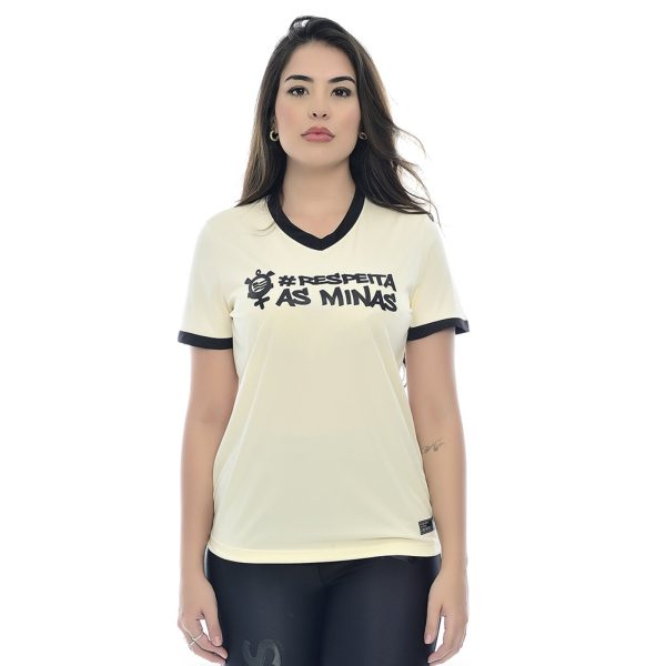 Camiseta Corinthians Oficial Respeita As Minas Gola V Off White Empório Alex