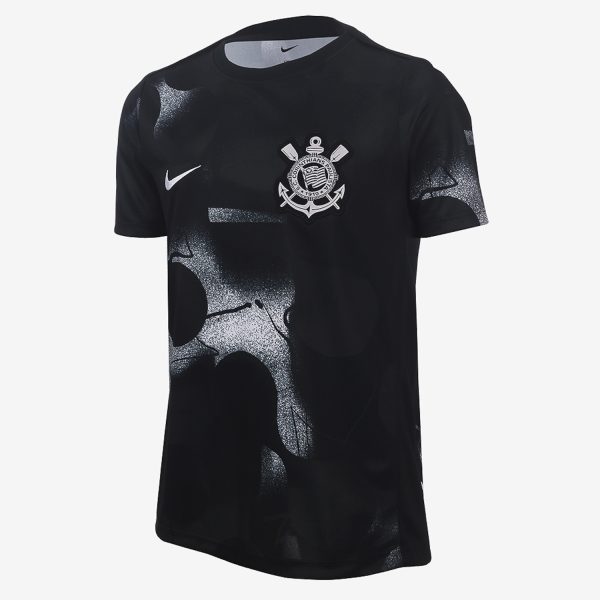 Camiseta Nike Corinthians Pré-Jogo 2025 Infantil