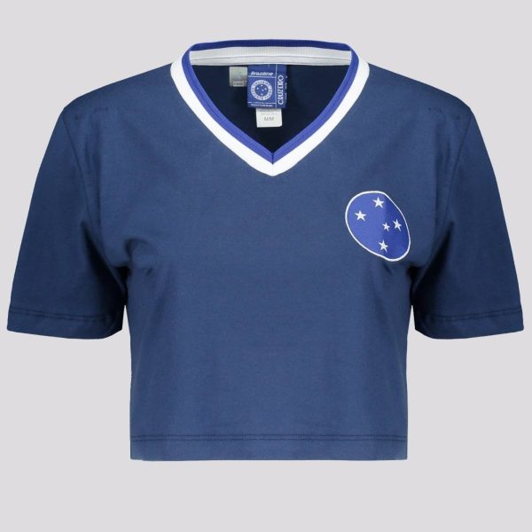 Cropped Cruzeiro Clube Feminino Azul