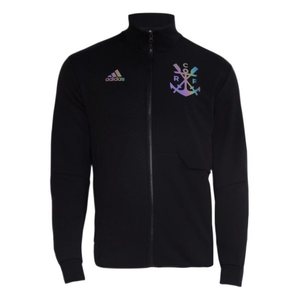 Jaqueta Anthem Flamengo adidas Performance Preto