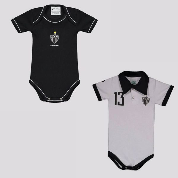 Kit Atlético Mineiro Bodys Polo e Preto