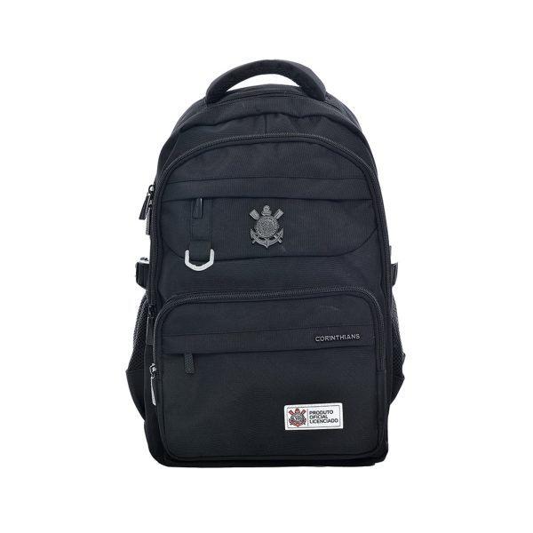 Mochila Corinthians Licenciada Oficial Esportiva Casual Preto