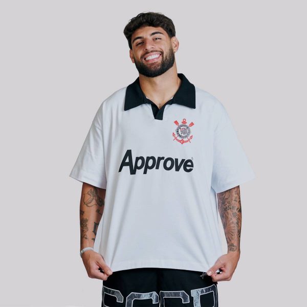 Polo Approve Collab Corinthians Branca
