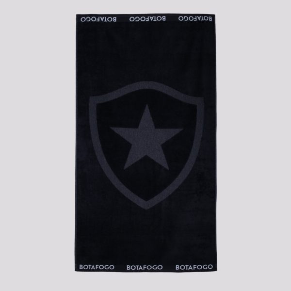 Toalha De Banho Bouton Botafogo Jacquard Preta