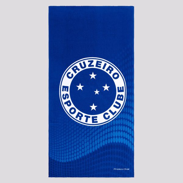Toalha De Banho Bouton Cruzeiro Veludo Azul