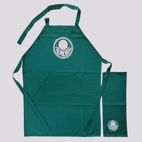 Avental Palmeiras Churrasqueiro Premium Verde