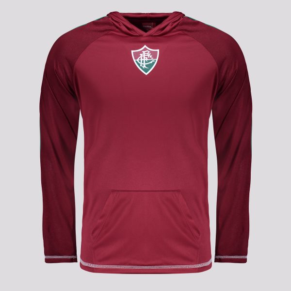 Blusa Fluminense Laçado Manga Longa Bordô
