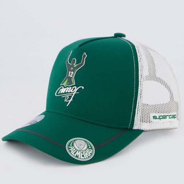 Boné Palmeiras Marcos Verde e Branco