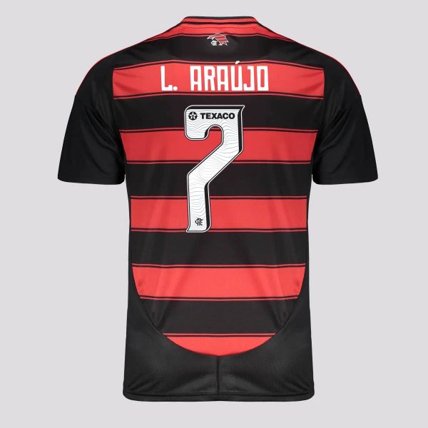 Camisa Adidas Flamengo I 2025 7 L. Araújo