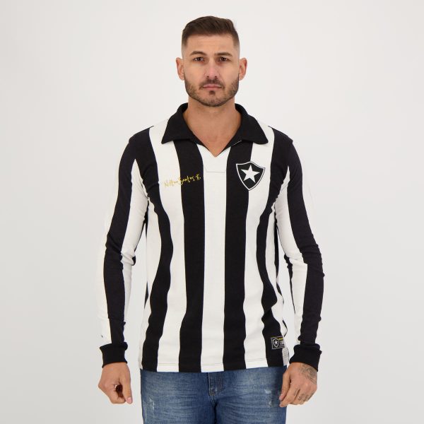 Camisa Botafogo Retrô Nilton Santos 1962 Manga Longa