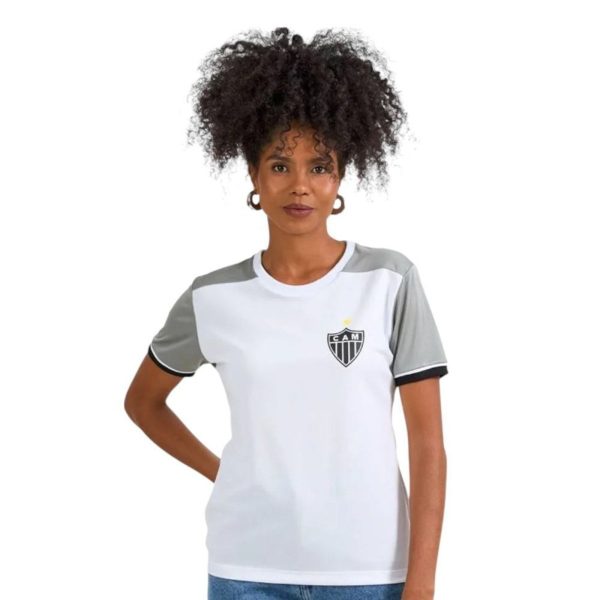 Camisa Braziline Atletico Mineiro Ligação Feminina - Branco - braziline