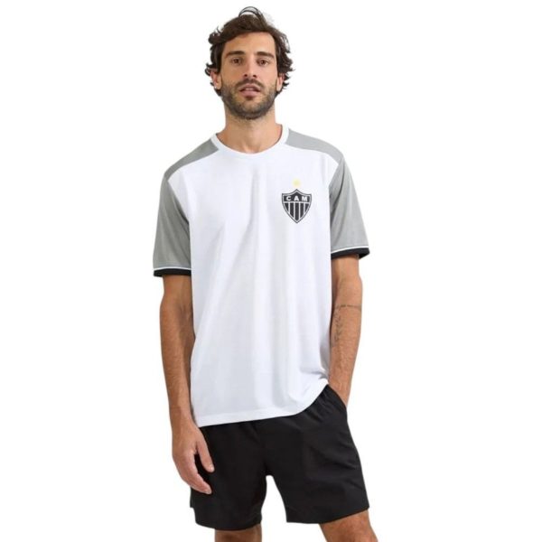Camisa Braziline Atlético Mineiro Ligação Masculina - Branco - braziline