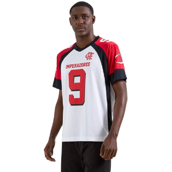 Camisa Flamengo Imperadores - Braziline - Branco/Vermelho/Preto