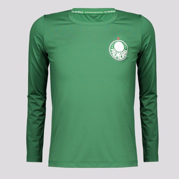 Camisa Palmeiras Brave Juvenil Manga Longa Verde