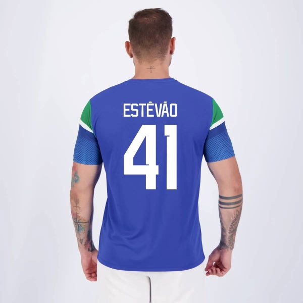 Camisa Palmeiras Estevão 41 Vibração Azul