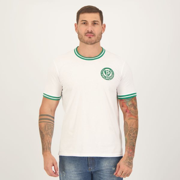 Camisa Palmeiras Retrô 1973 Branca e Verde