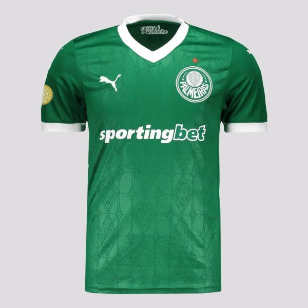 Camisa Puma Palmeiras I 2025 Patch Mundial de Clubes