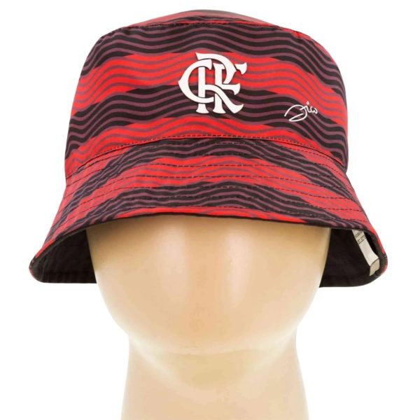 Chapéu Supercap Bucket Hat Flamengo Zico Dupla Face Vermelho