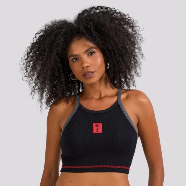 Cropped Flamengo Apreço Feminino Preto