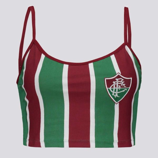 Cropped Fluminense Campo Feminino Verde e Vinho