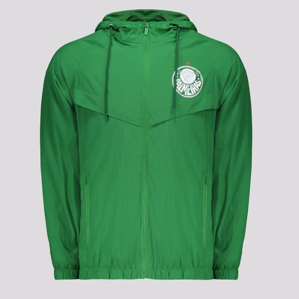 Jaqueta Palmeiras Corta Vento Fit Verde