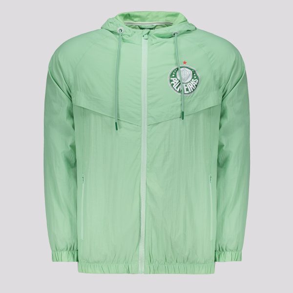 Jaqueta Palmeiras Corta Vento Fit Verde Claro