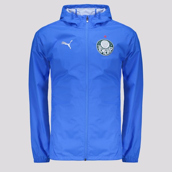 Jaqueta Puma Palmeiras Corta Vento Treino 2025 Azul