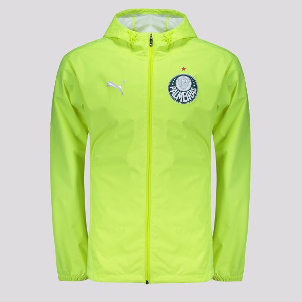 Jaqueta Puma Palmeiras Corta Vento Treino 2025 Verde