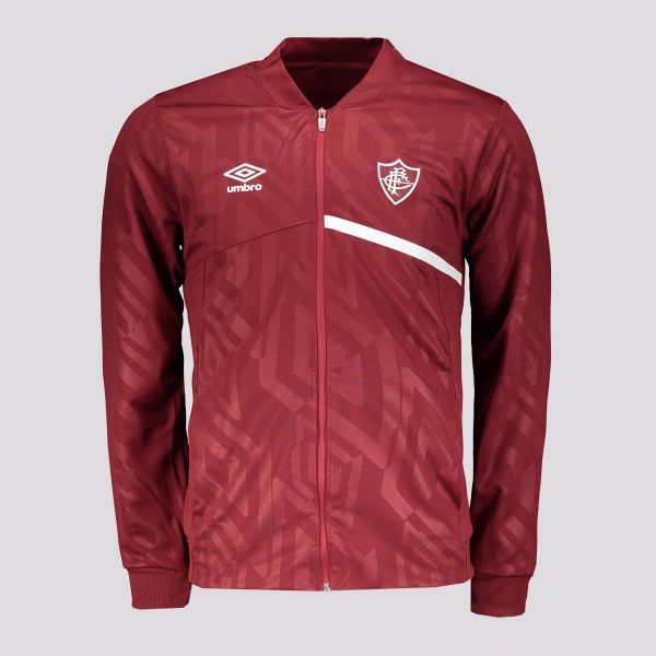 Jaqueta Umbro Fluminense Hino 2025 Vinho e Branca