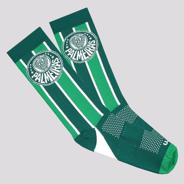 Meia Palmeiras Performance Verde e Branca