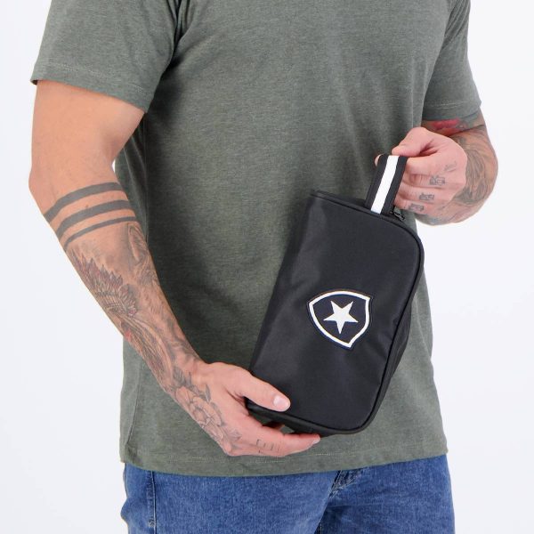 Necessaire Botafogo Nylon Preta