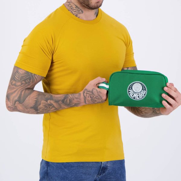 Necessaire Palmeiras Nylon Verde